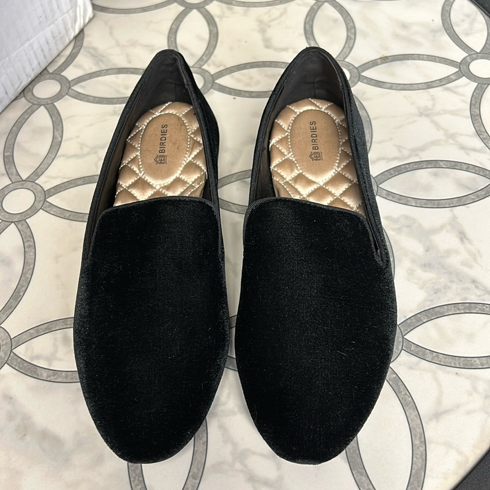 Birdies The Starling Velvet Flats Size 8 NWOT